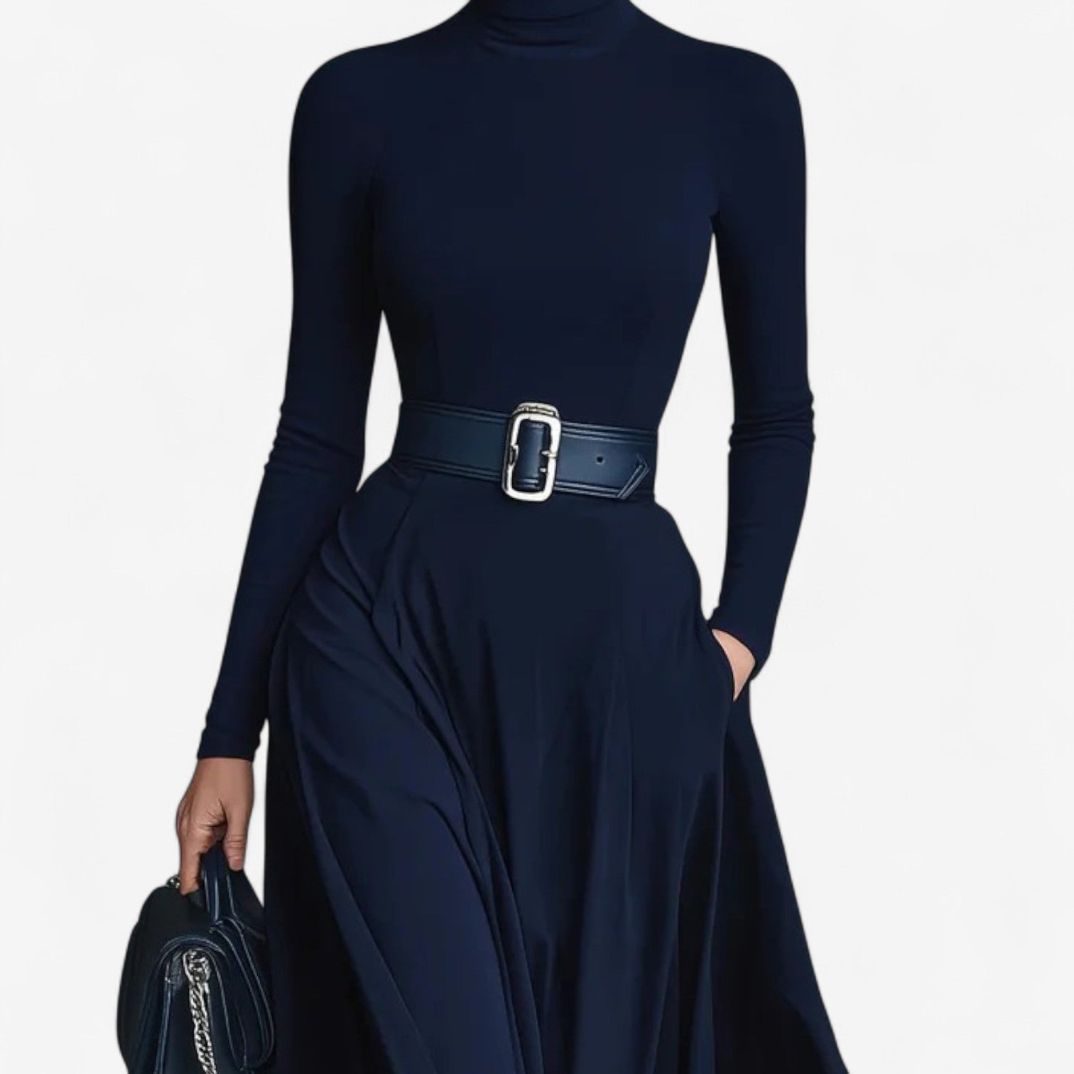 Women's High Neck Maxi Dress