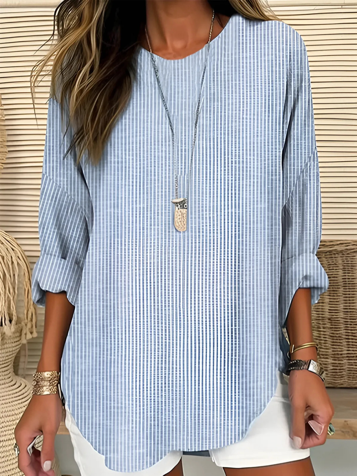 Women's Trendy Striped Blouse