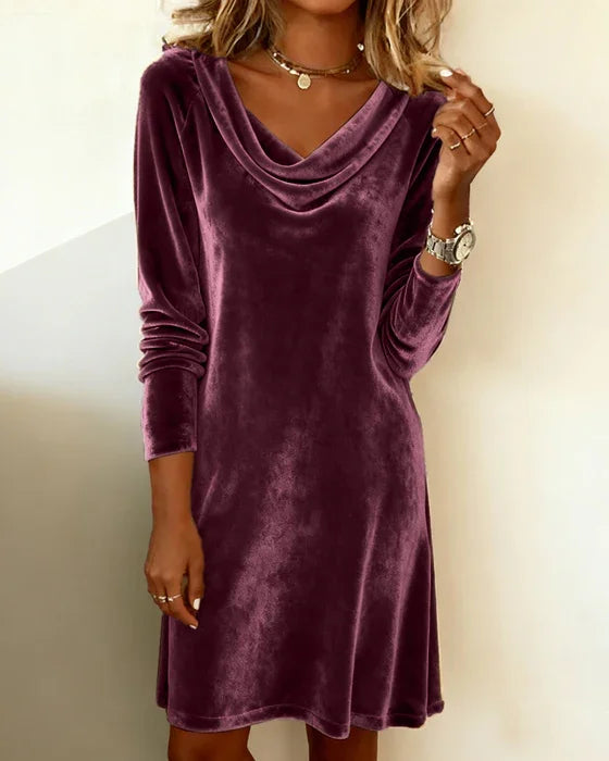 Women's Elegant Velvet Dress