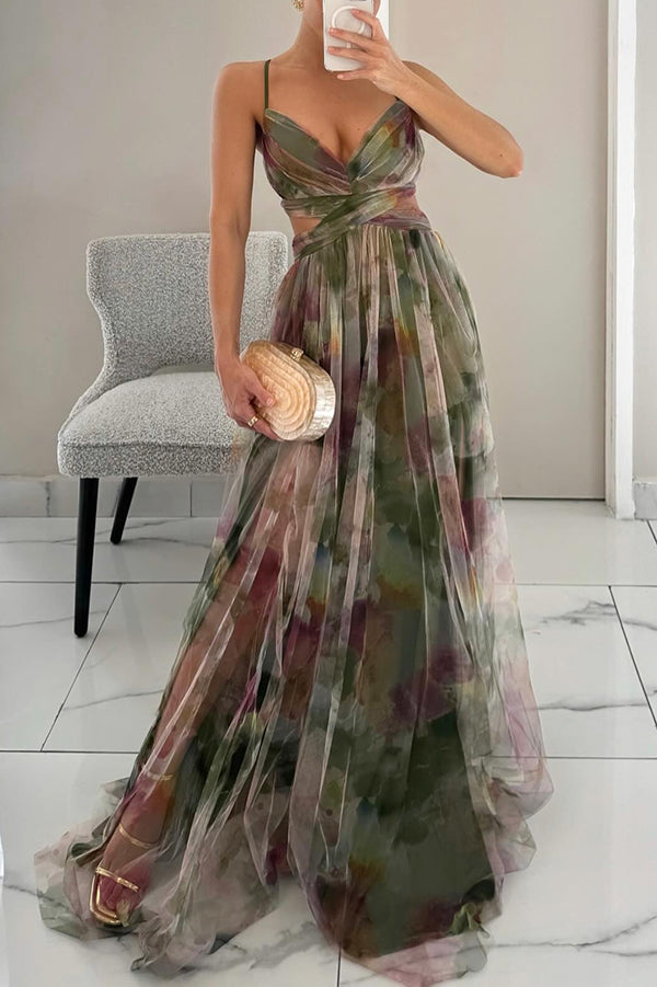 Women's Beautiful Floral Print Maxi Dress