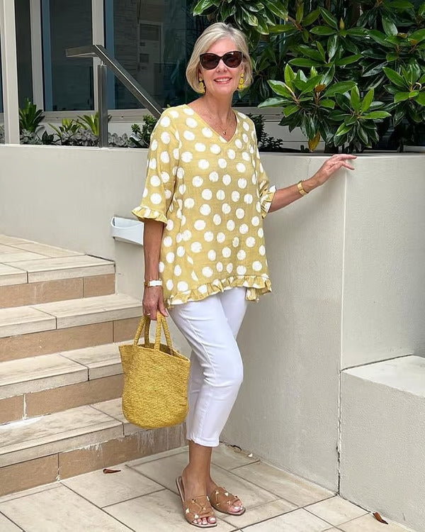 Women's Stylish V-Neck Blouse