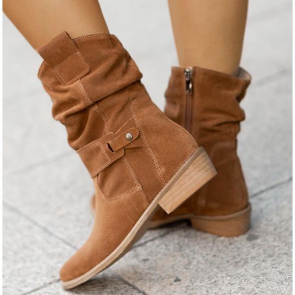 Women's Elegant Ankle Boots with Zipper Closure
