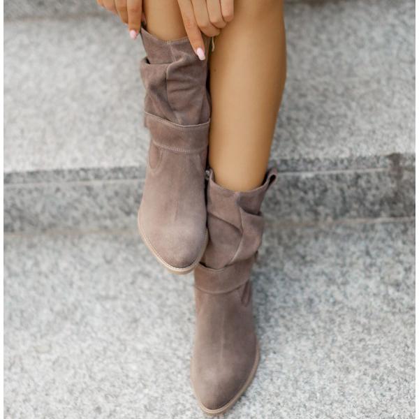 Women's Elegant Ankle Boots with Zipper Closure