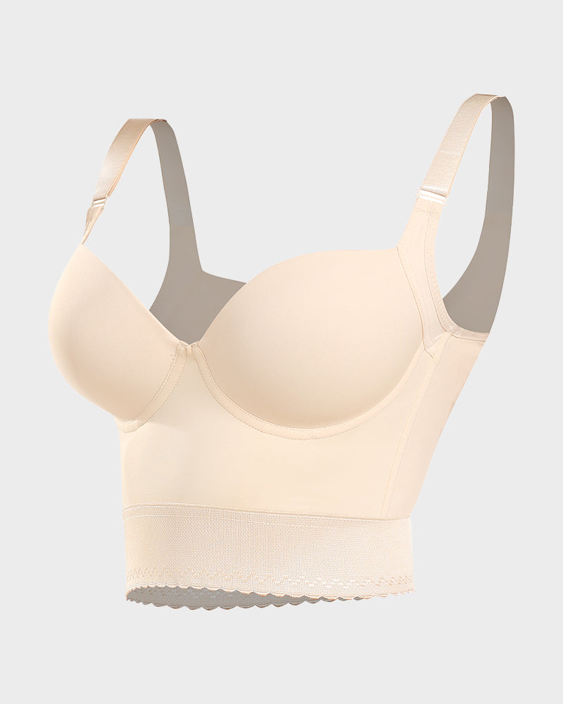 Women's Built-In Shapewear Longline Push-Up Bra