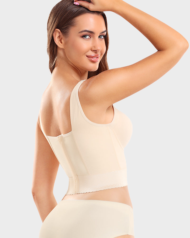 Women's Built-In Shapewear Longline Push-Up Bra
