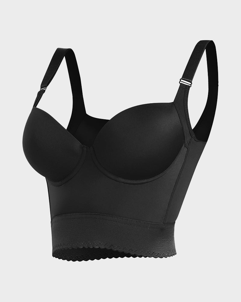 Women's Built-In Shapewear Longline Push-Up Bra