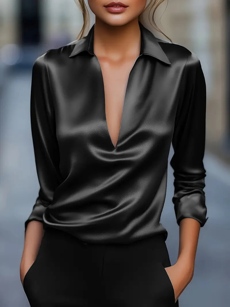 Women's Premium V-Neck Blouse