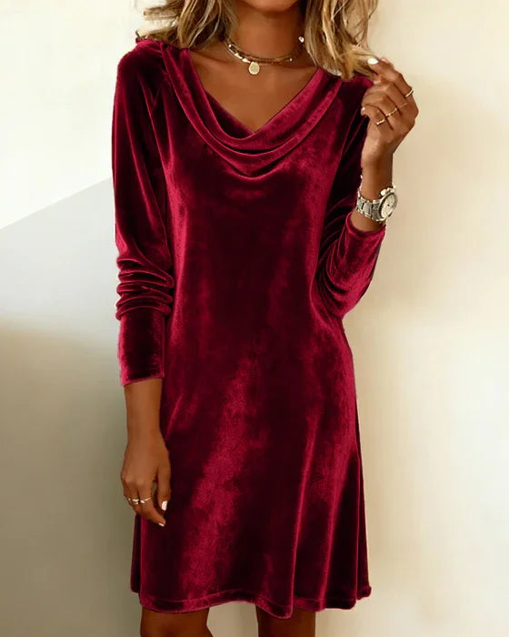 Women's Elegant Velvet Dress