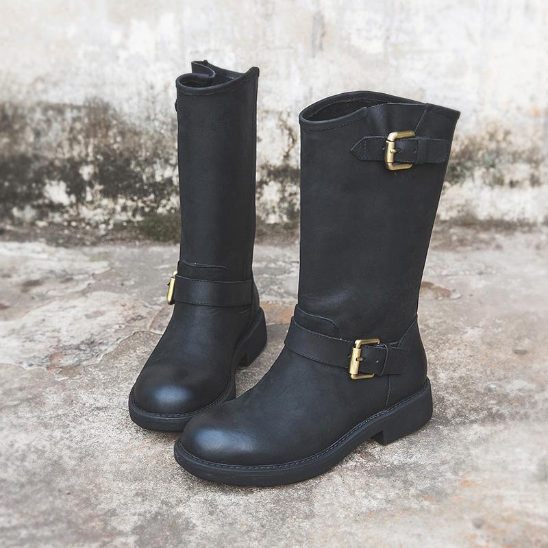 Women's Buckle Boots – Bold Style, Effortless Comfort