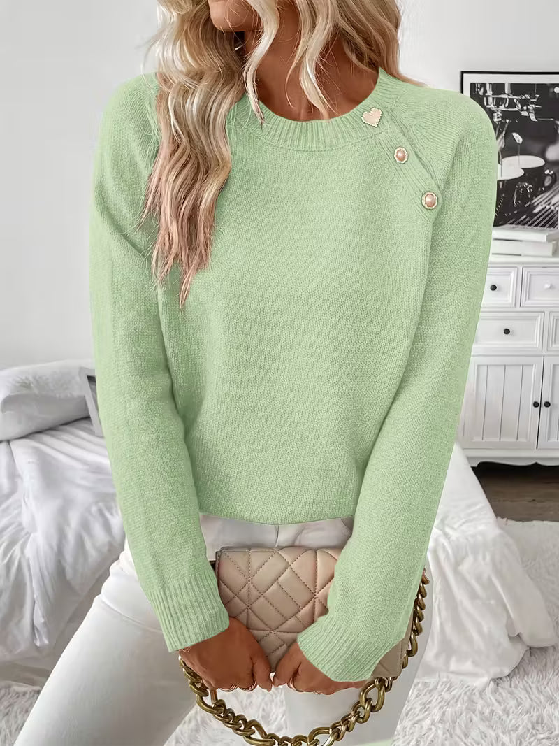 Women's Long Sleeve Knitted Sweater
