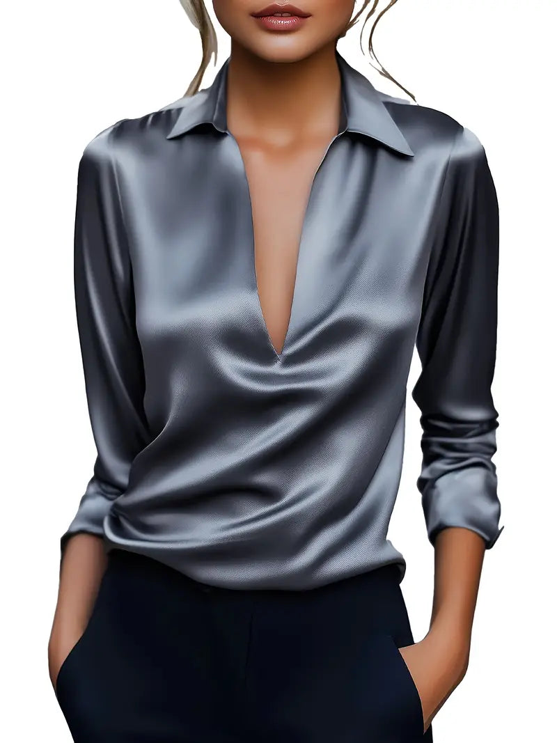 Women's Premium V-Neck Blouse