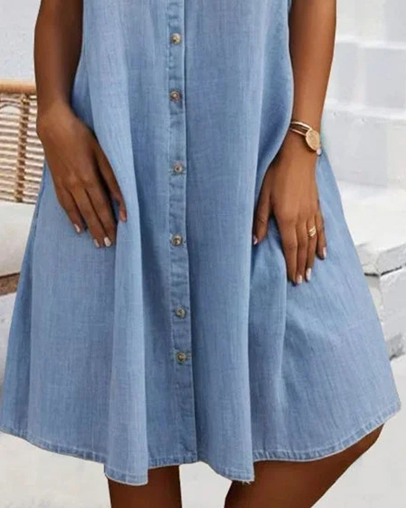 Women's Lightweight Denim-look Dress