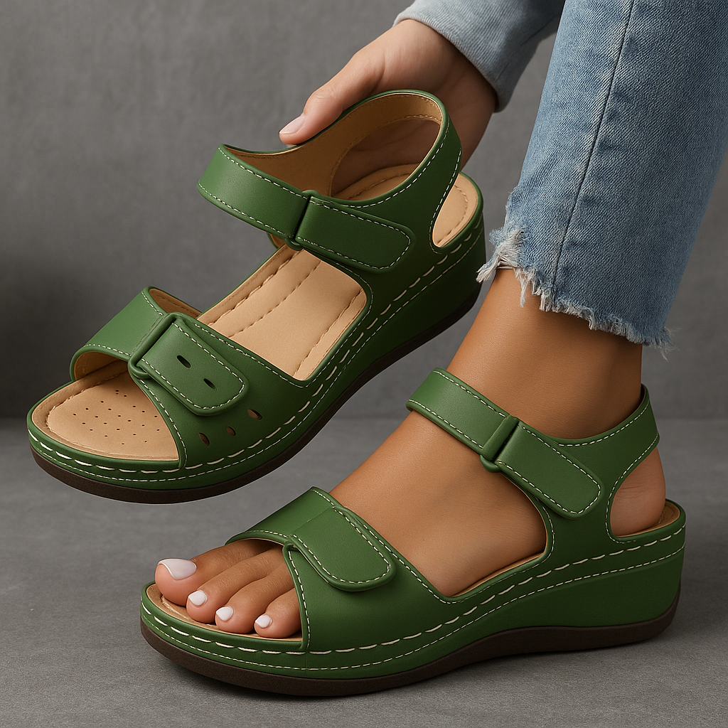 Women's Orthopedic Sandals with Wedge Heel