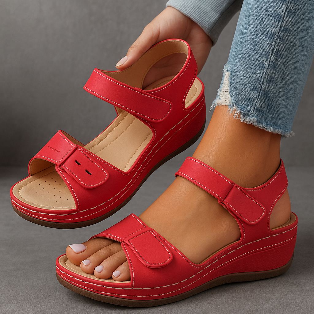Women's Orthopedic Sandals with Wedge Heel