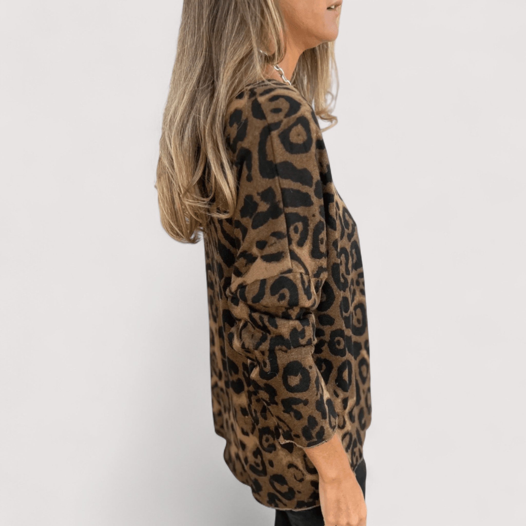 Women's Lightweight Leopard Print Top