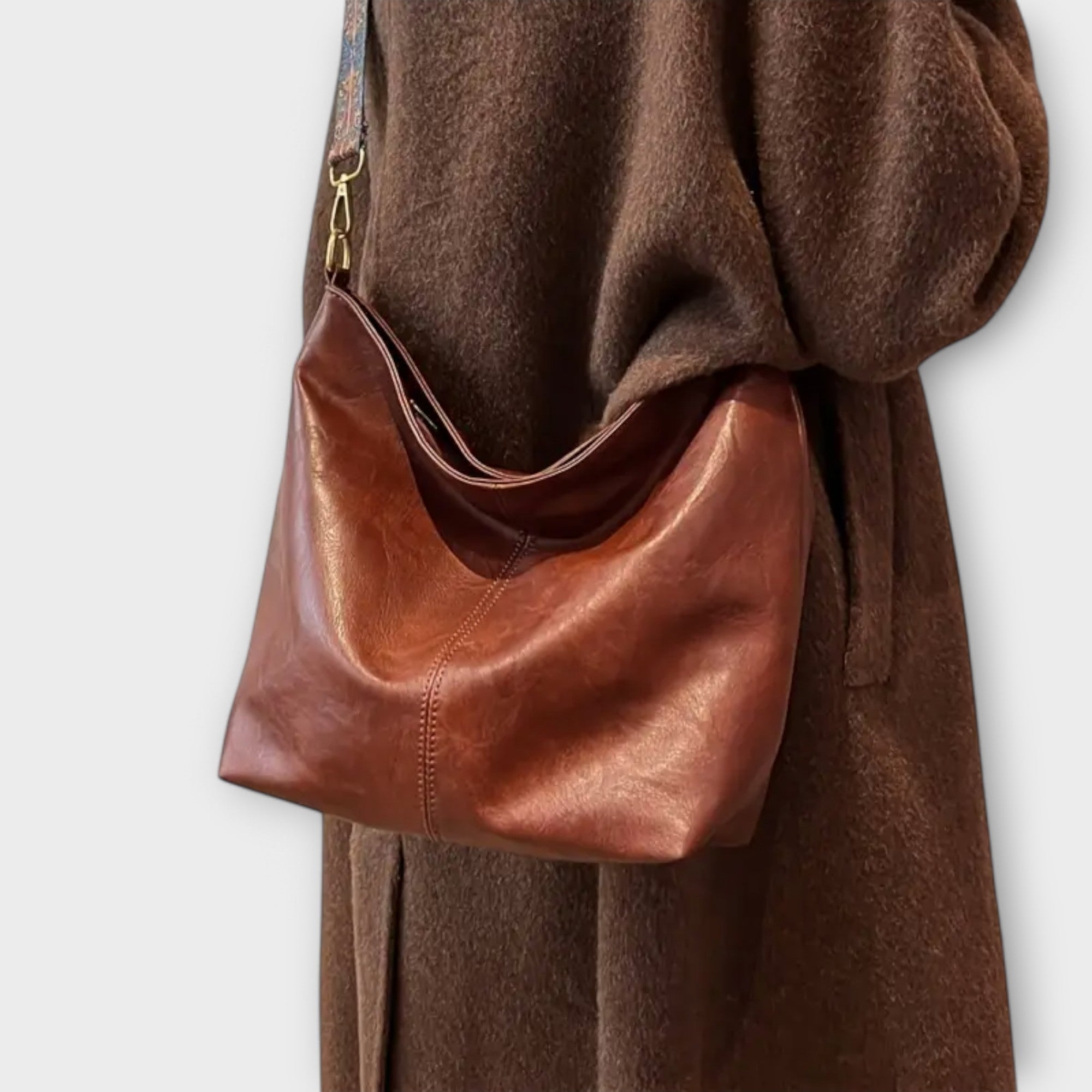 Women's Shoulder Bag with Unique Strap
