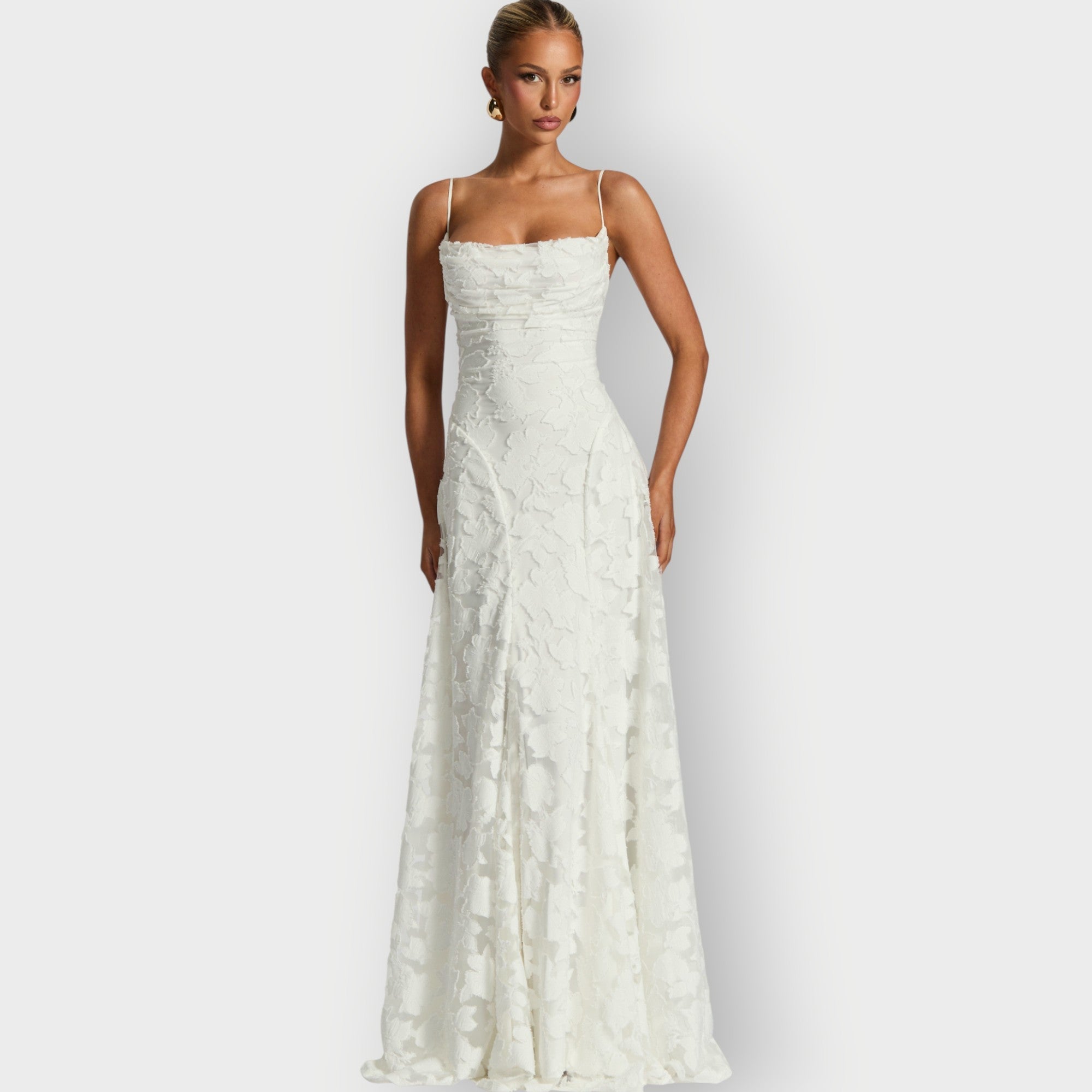 Women's Elegant Strapless Velvet Gown