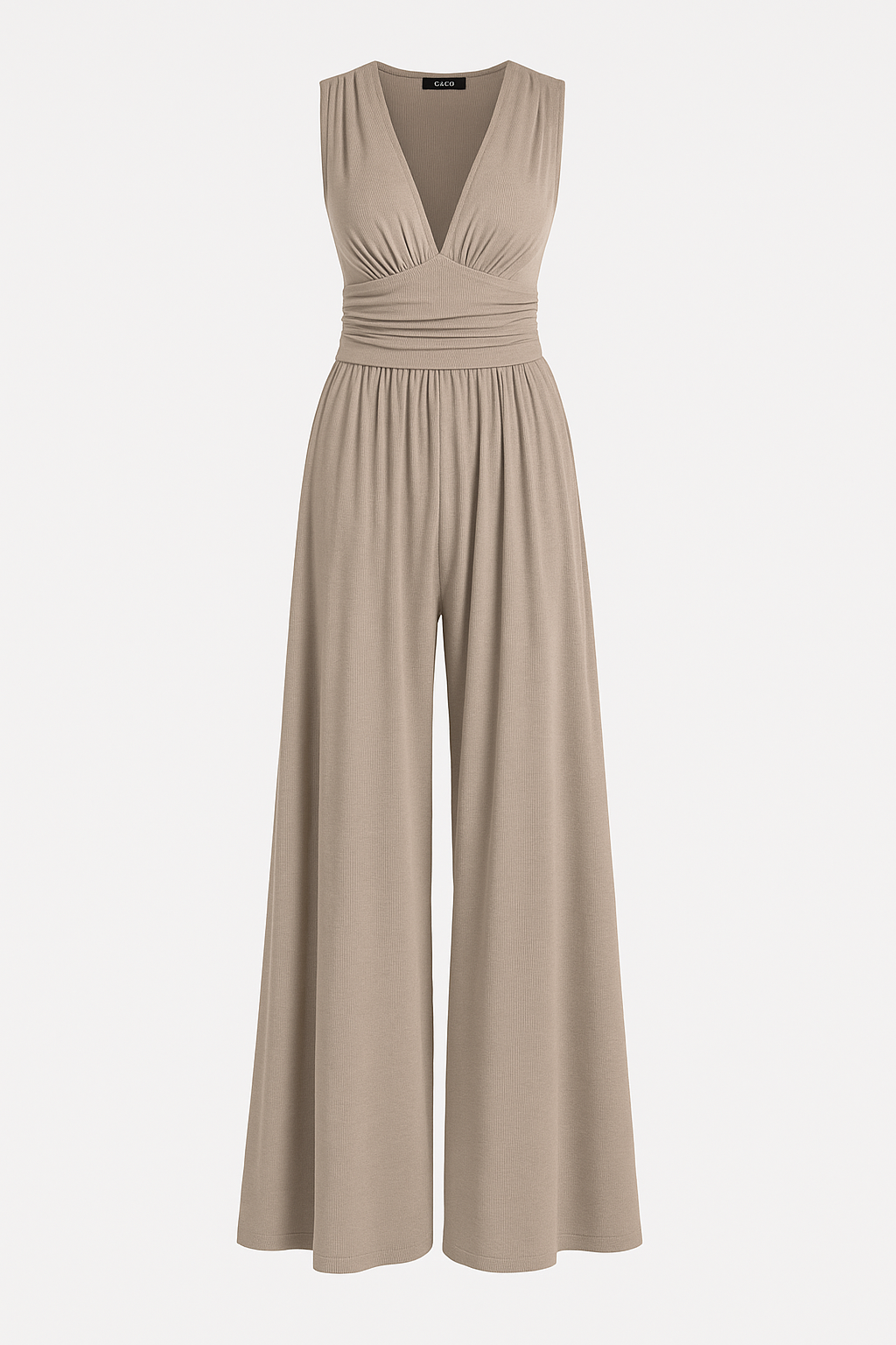 Women's Stretch Comfort Wide-Leg Jumpsuit