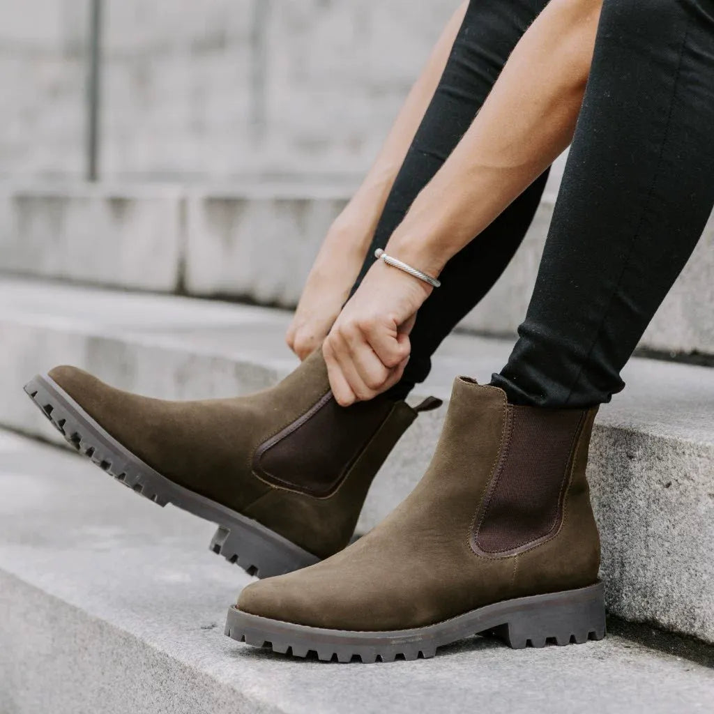 Women’s Ankle Boots - Chunky Lug Sole