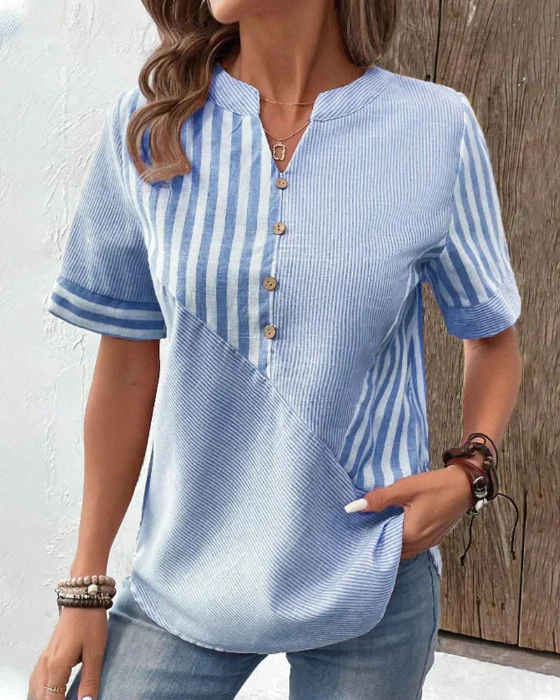 Women's Soft Striped Blouse