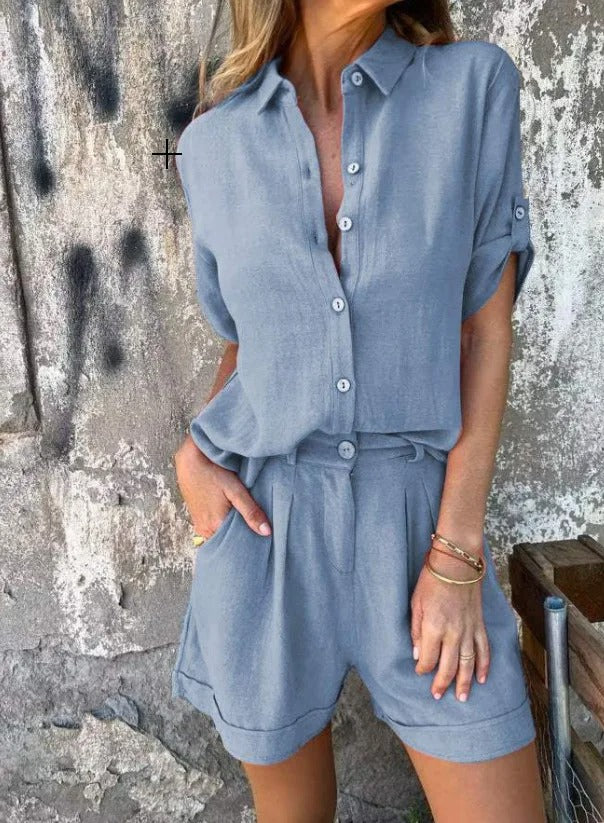 Women's Lightweight Shorts and Top Set