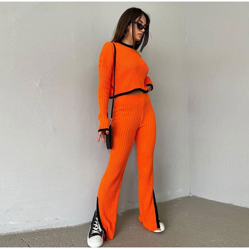 Women's Knitted Two-Piece Set – Stylish & Comfortable