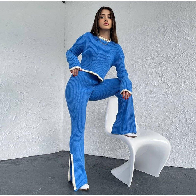 Women's Knitted Two-Piece Set – Stylish & Comfortable