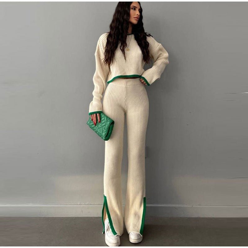 Women's Knitted Two-Piece Set – Stylish & Comfortable