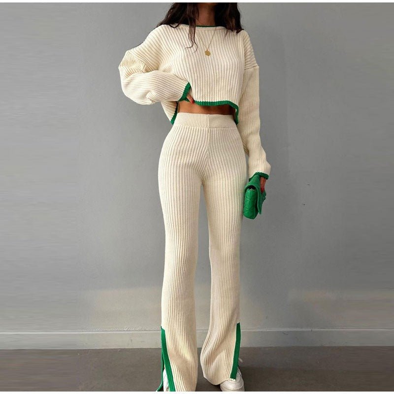 Women's Knitted Two-Piece Set – Stylish & Comfortable