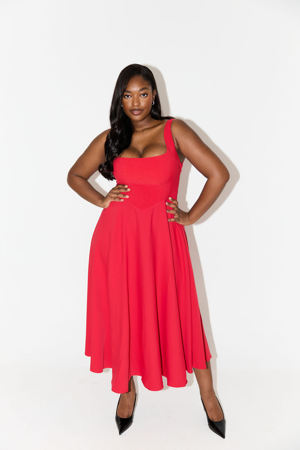 Women's Timeless Flowy Midi Dress