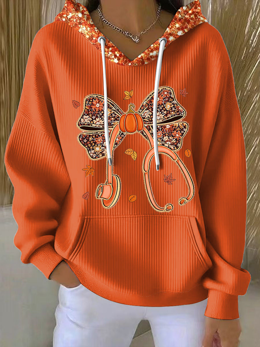 Women's Sparkling Bow Hoodie