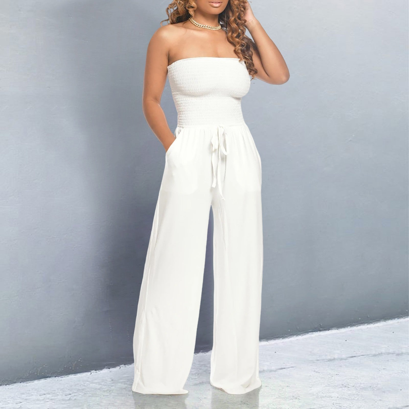 Women's Trendy Off-Shoulder Jumpsuit