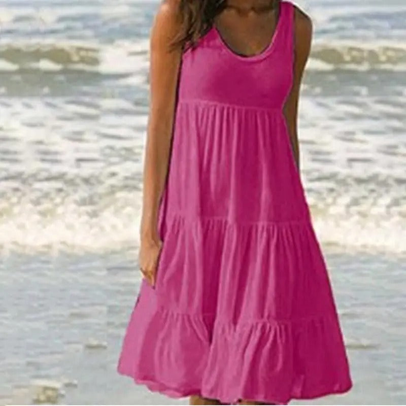 Women's Solid Bodycon Dress with Open Back