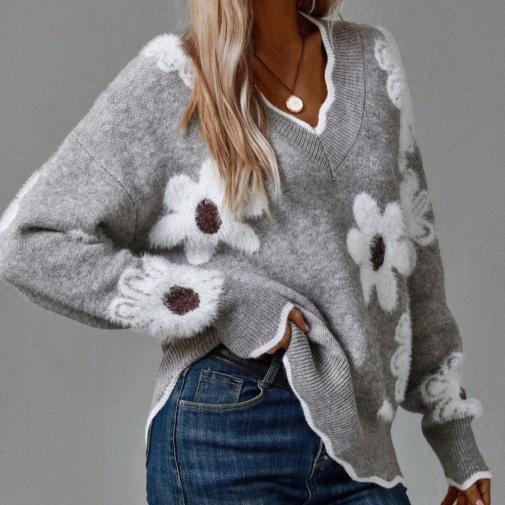 Women's Flower Sweater