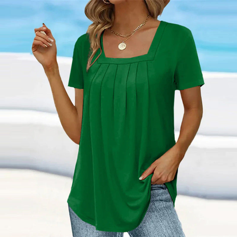 Women's Elegant Pleated Blouse