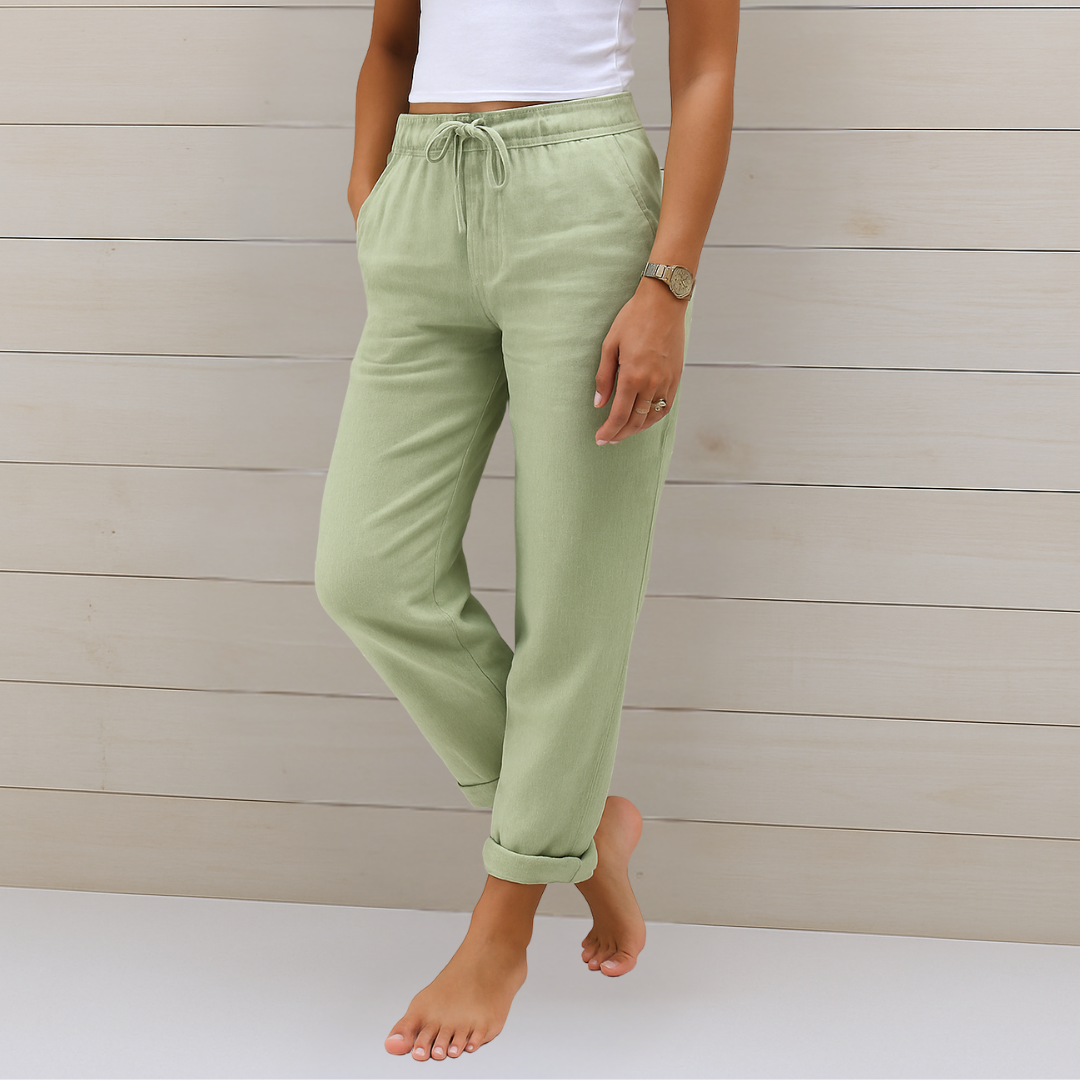 Women's Premium Breathable Pants with Elastic Waist