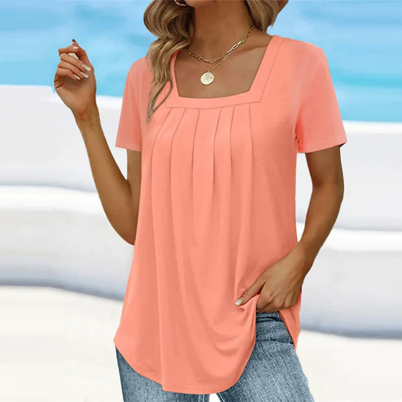 Women's Elegant Pleated Blouse
