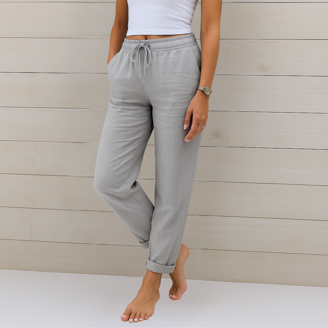 Women's Premium Breathable Pants with Elastic Waist