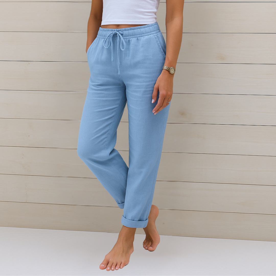 Women's Premium Breathable Pants with Elastic Waist