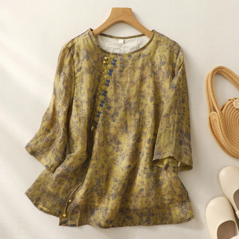 Women's Floral Relaxed Blouse