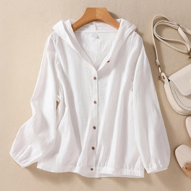 Women's Relaxed Hooded Shirt