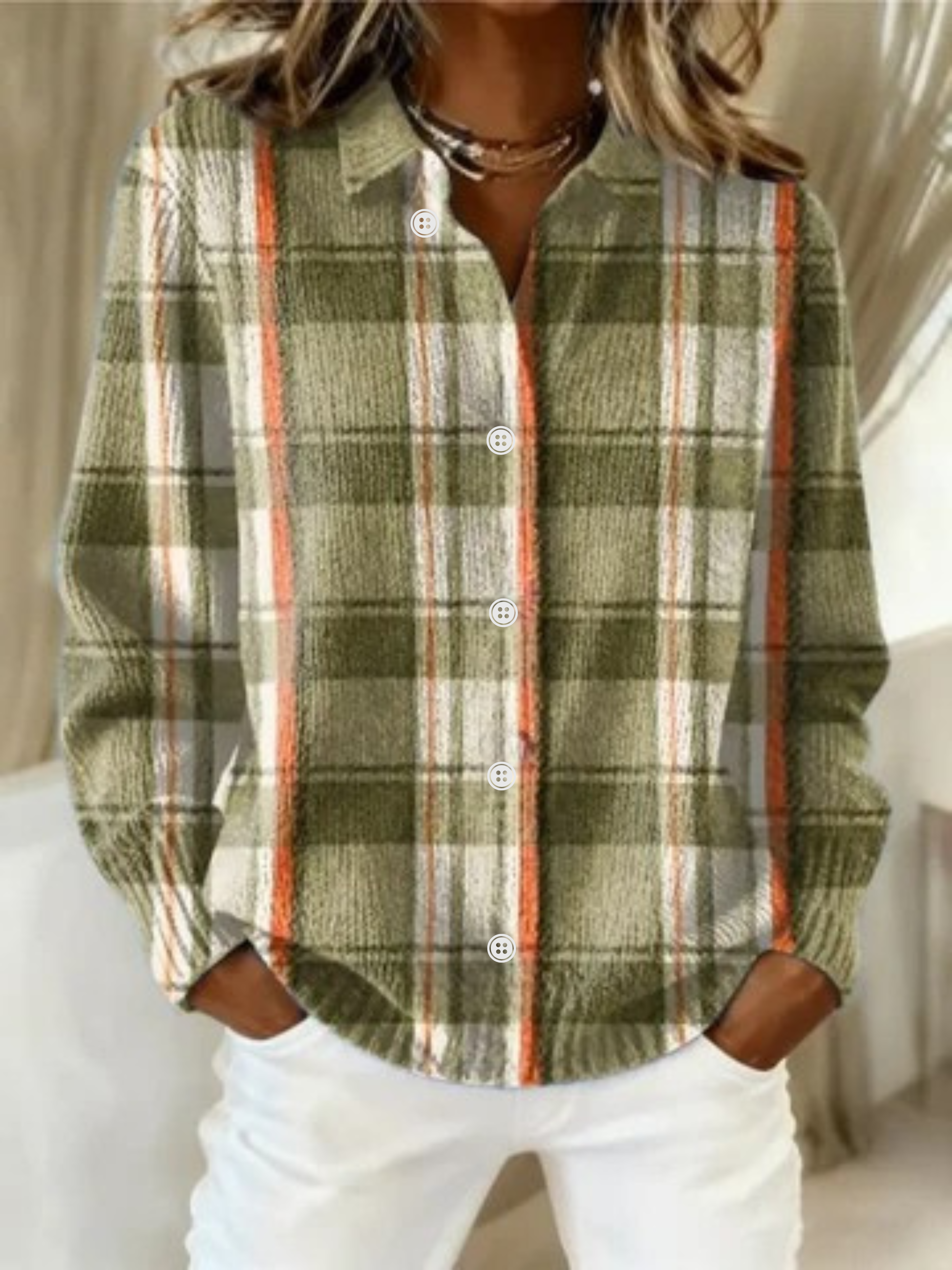 Women's Checkered Blouse