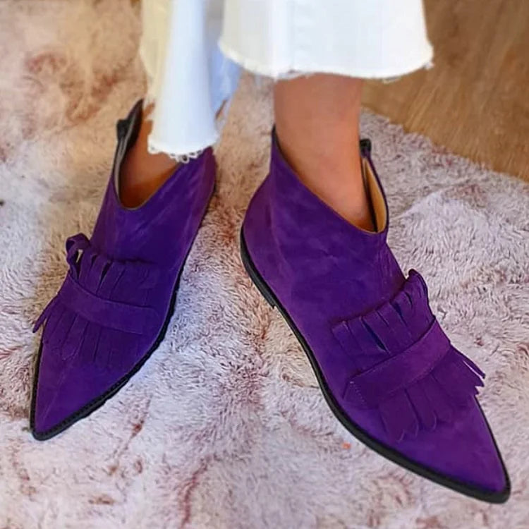 Women's Fringed Ankle Boots