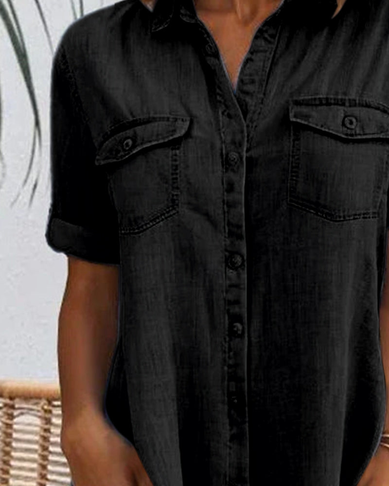 Women's Lightweight Denim-look Dress