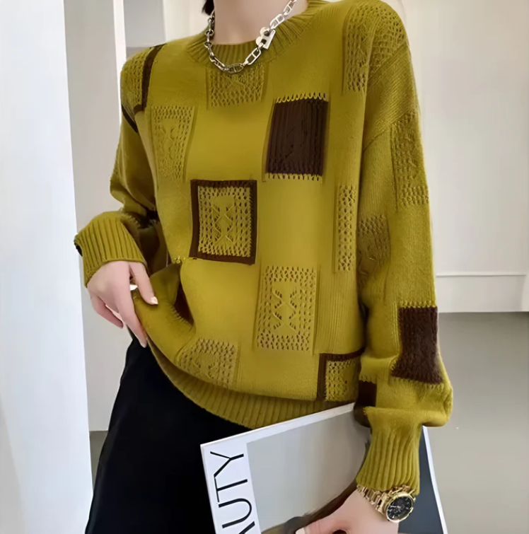 Women's Patchwork Sweater