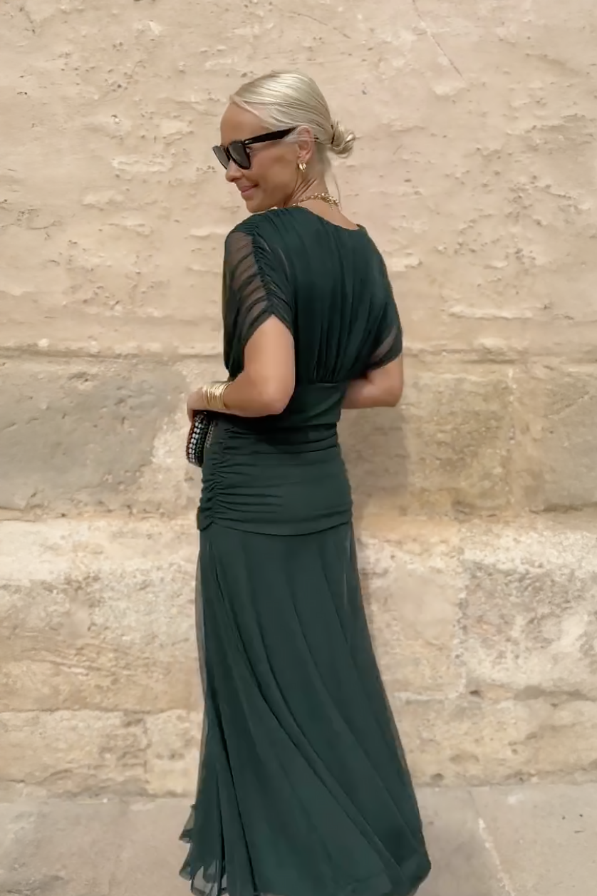 Women's Elegant V-neck Fantasy Party Maxi Dress