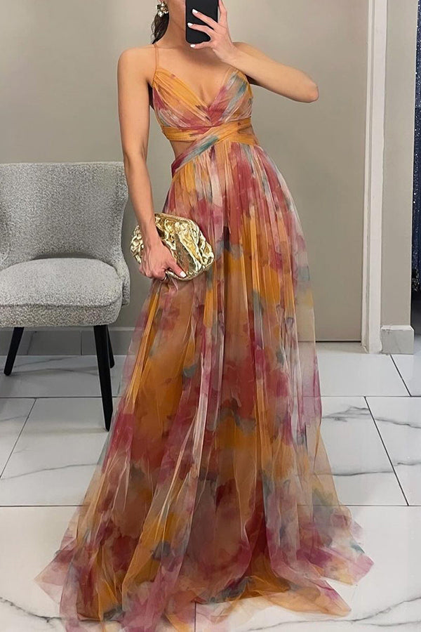 Women's Beautiful Floral Print Maxi Dress