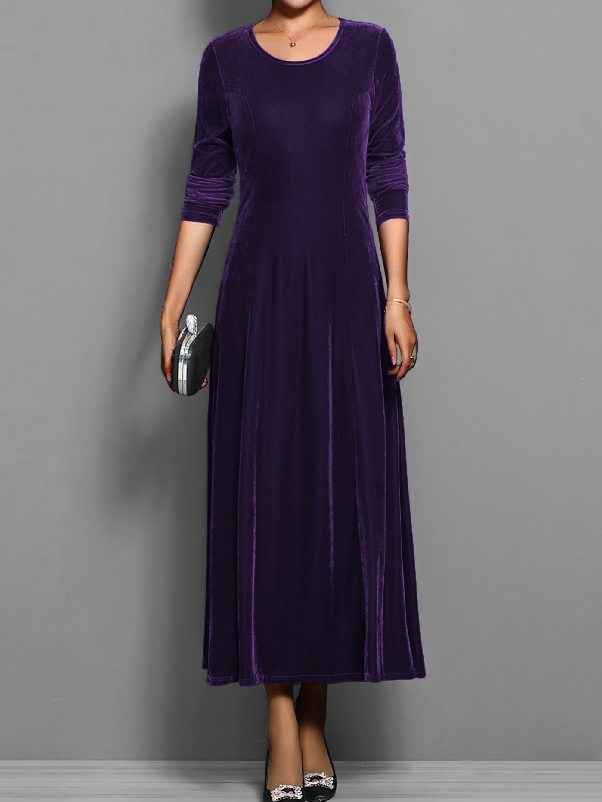 Women's Soft Velvet Dress