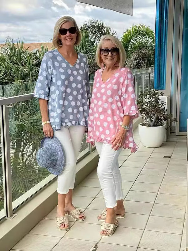 Women's Stylish V-Neck Blouse