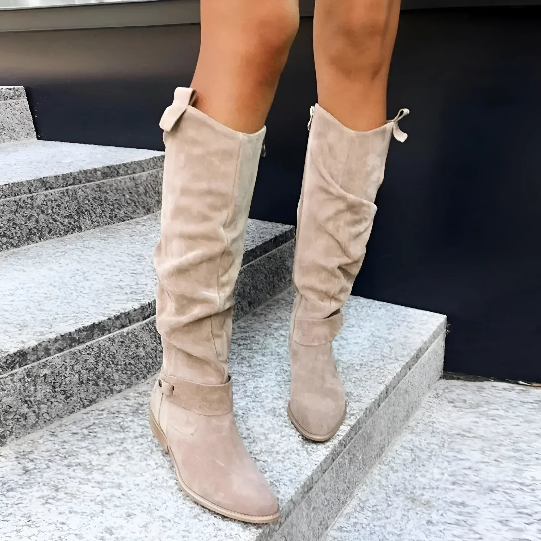 Women's Stylish Suede Knee Boots